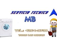 || GBA .Tel.4264-9738 || Servicio técnico de lavarropas en Rafael Calzada