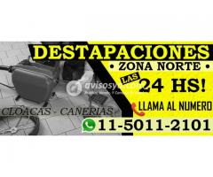 destapaciones cloacas zona oeste González Catán